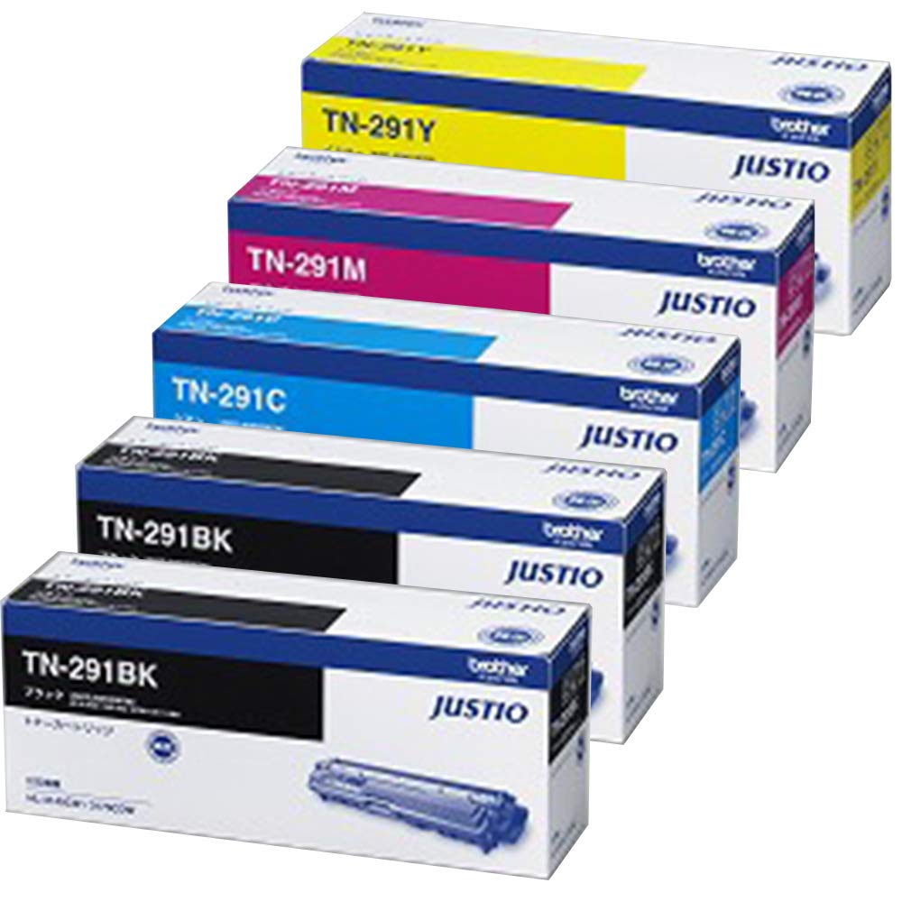 Amazon.co.jp: BROTHER 純正 TN-291BK × 2 / TN-291C / TN-291M