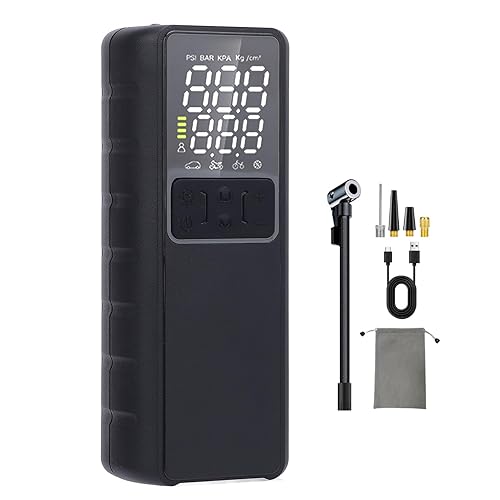 Miniatura 5 de WALFRONT 8000mAh Tire Inflator, Portable Electric Compressor with LED Light and Auto ShutOff for Cars and Bikes