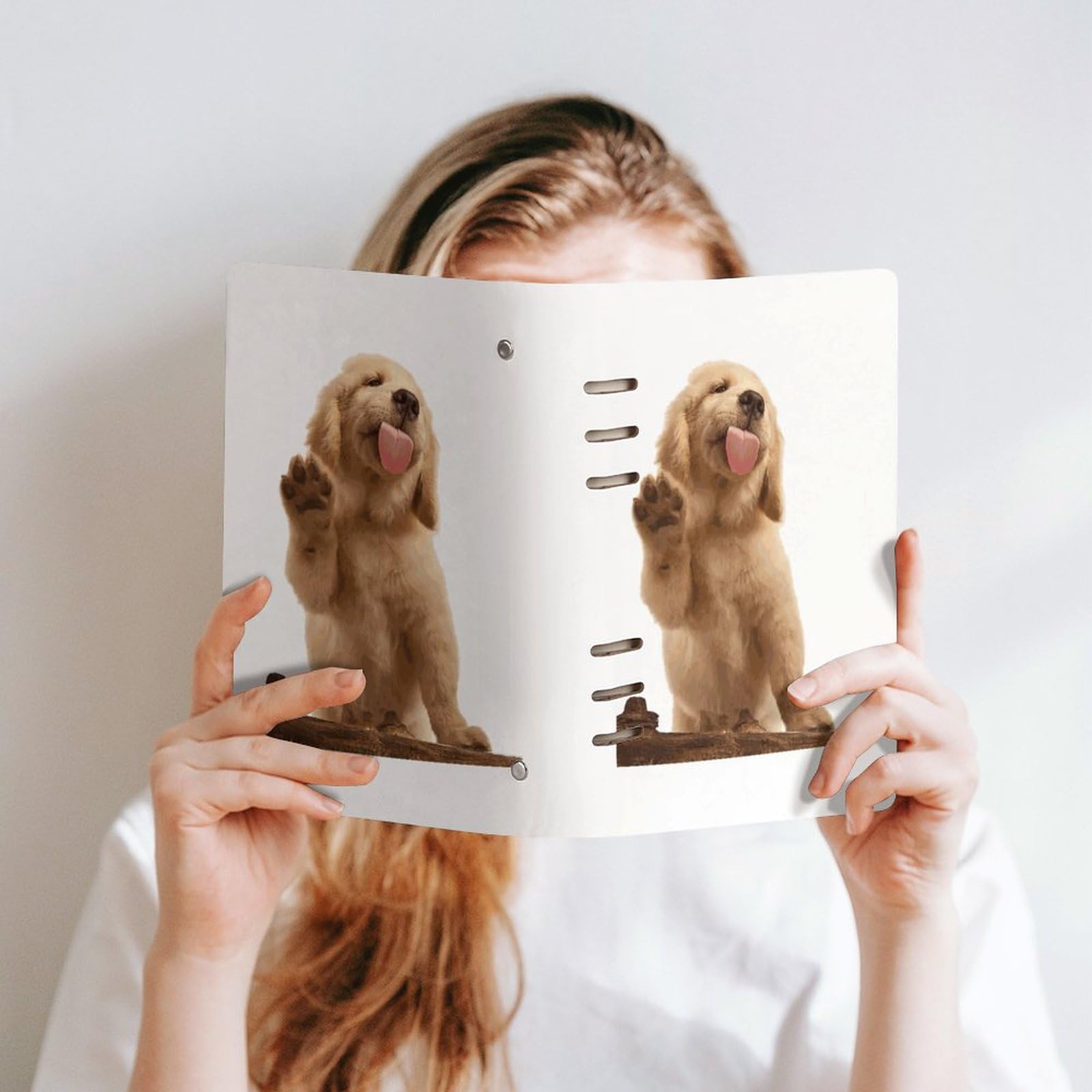 Amazon.co.jp: ノート システム手帳 ゴールデンレトリバー 犬柄 