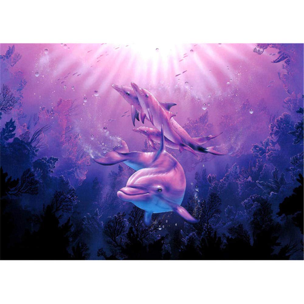 Amazon.co.jp: 大人のための3000ピースのジグソーパズル、水中のイルカ