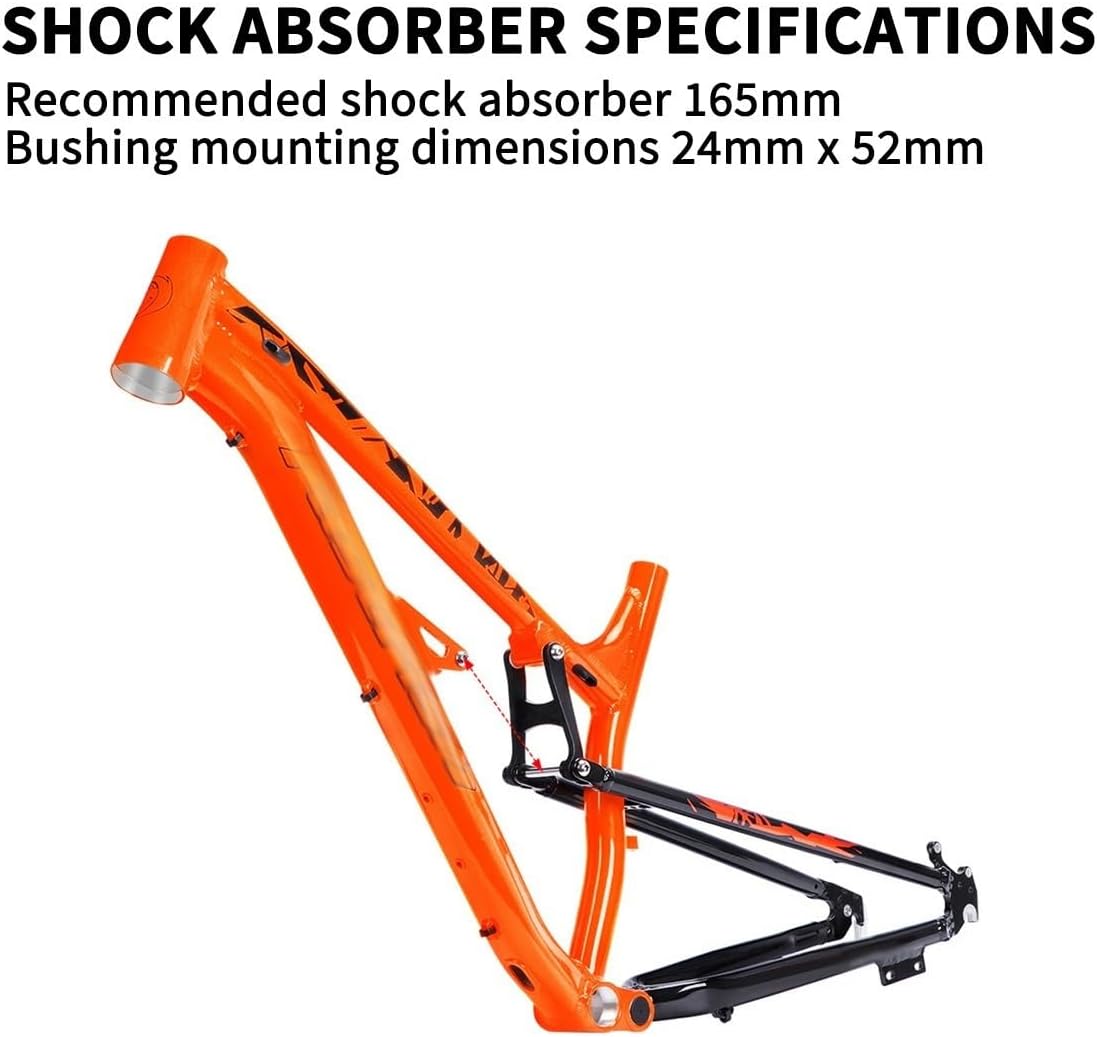 27.5er Softtail Mountain Bike Frame Aluminium Alloy Frames Disc Brake Bicycle Frame Quick Release 135mm BB68mm