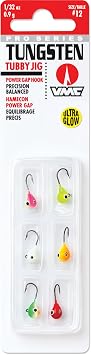 VMC Tungsten Tubby Jig Kit 1/32 oz Glow