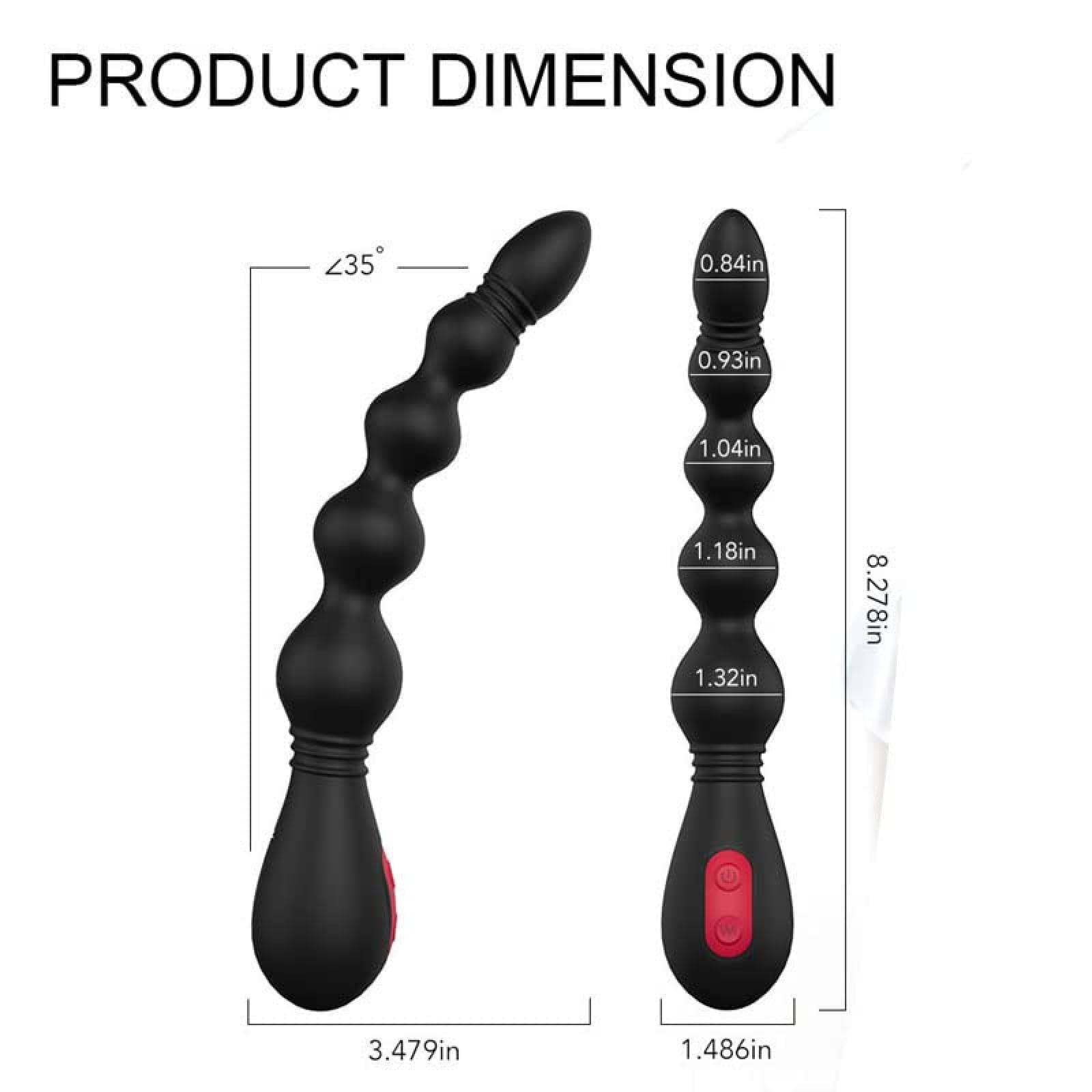 Vibratore Butt Plug vibrante Vibrazione Palline anali Butt Plug Giocattoli adulti del sesso Massaggio prostatico vibrante anale Prodotti del sesso di coppia