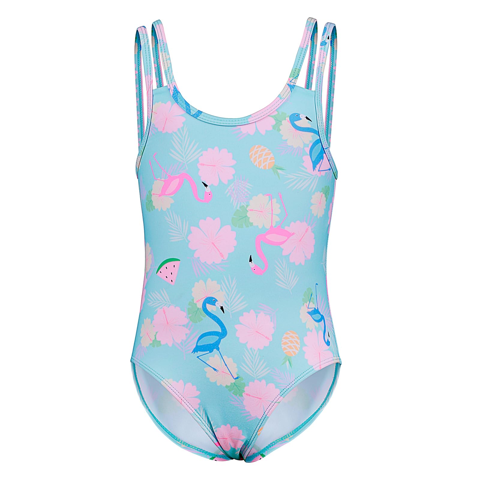 TIZAX Bañador de Una Pieza para Niña UPF 50+ Traje de Baño Bañadores Verano de Secado Rápido Ropa de Playa Piscina para 4~12 años
