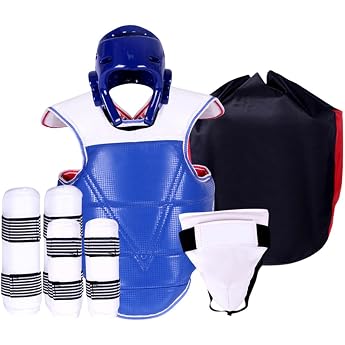 harayaa 5-Piece Set for Taekwondo Protection Padded Crotch Guards Karate Equipment for Sparring and Muay Thai