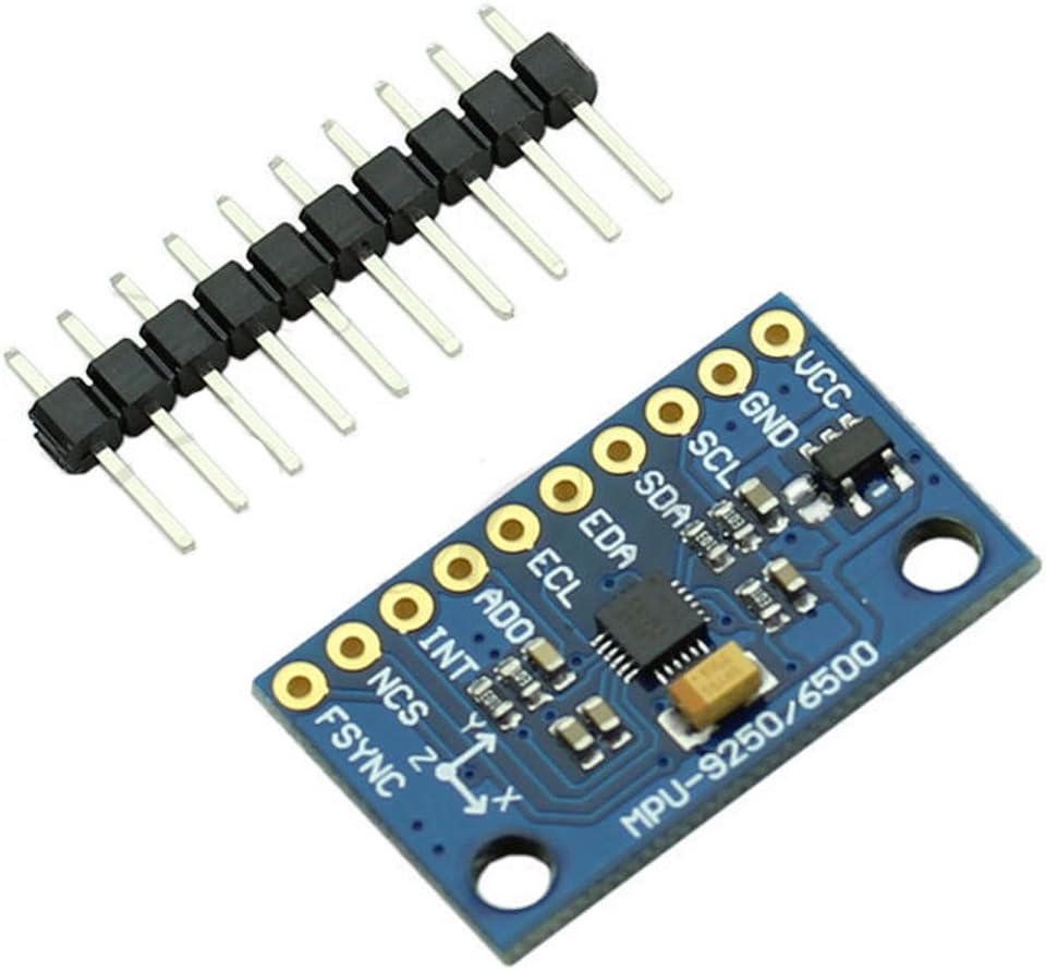 HiLetgo MPU9250 9-Axis 9 DOF 16 Bit Gyroscope Acceleration Magnetic Sensor 9-Axis Attitude +Gyro+Accelerator+Magnetometer Sensor Module IIC/SPI for Arduino GY-9250