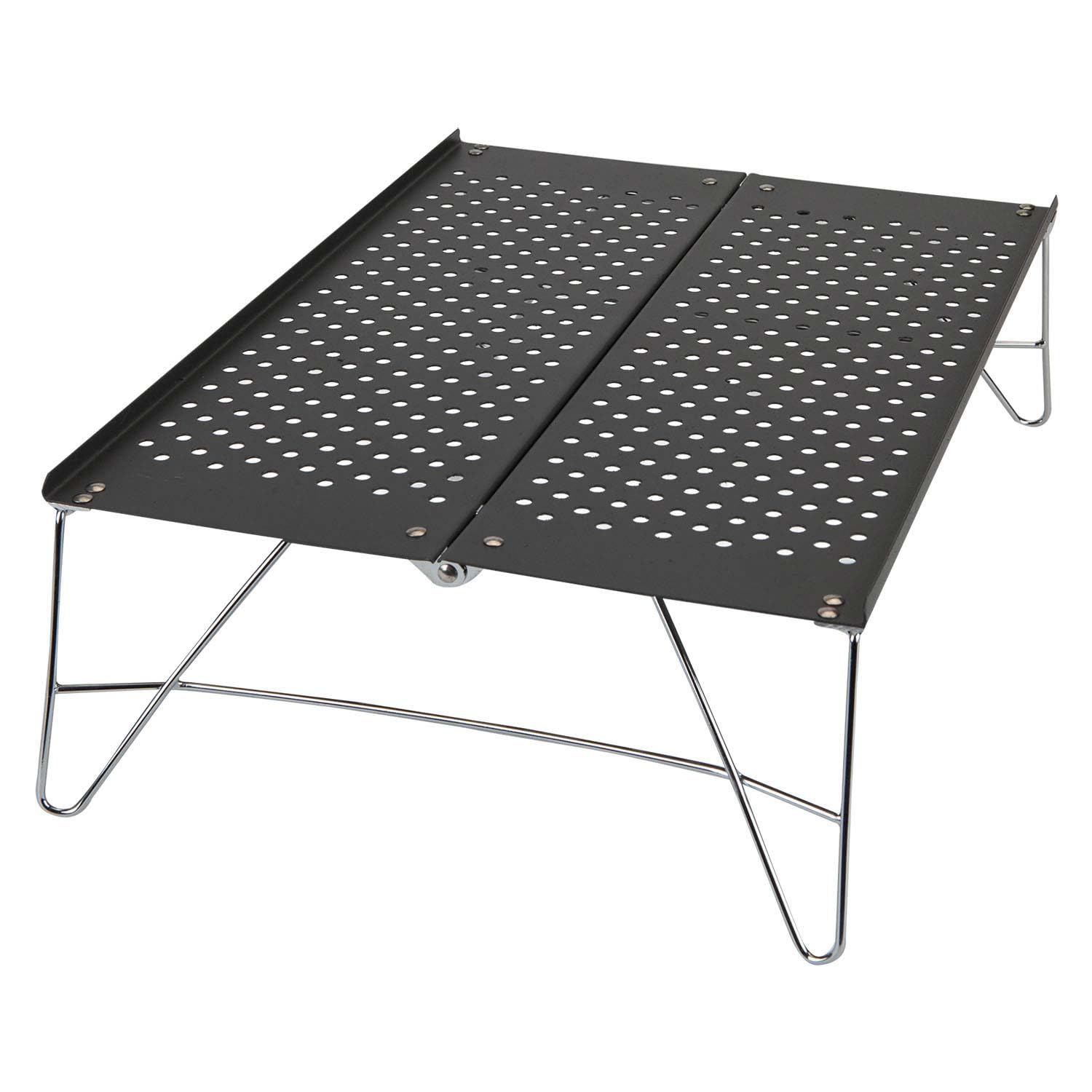 VFM e-Store - Folding Table Great for Food Preparation Picnic Dining - Camping, Travel Holiday Accessories for Summer - 25cm X 35cm Black X 1