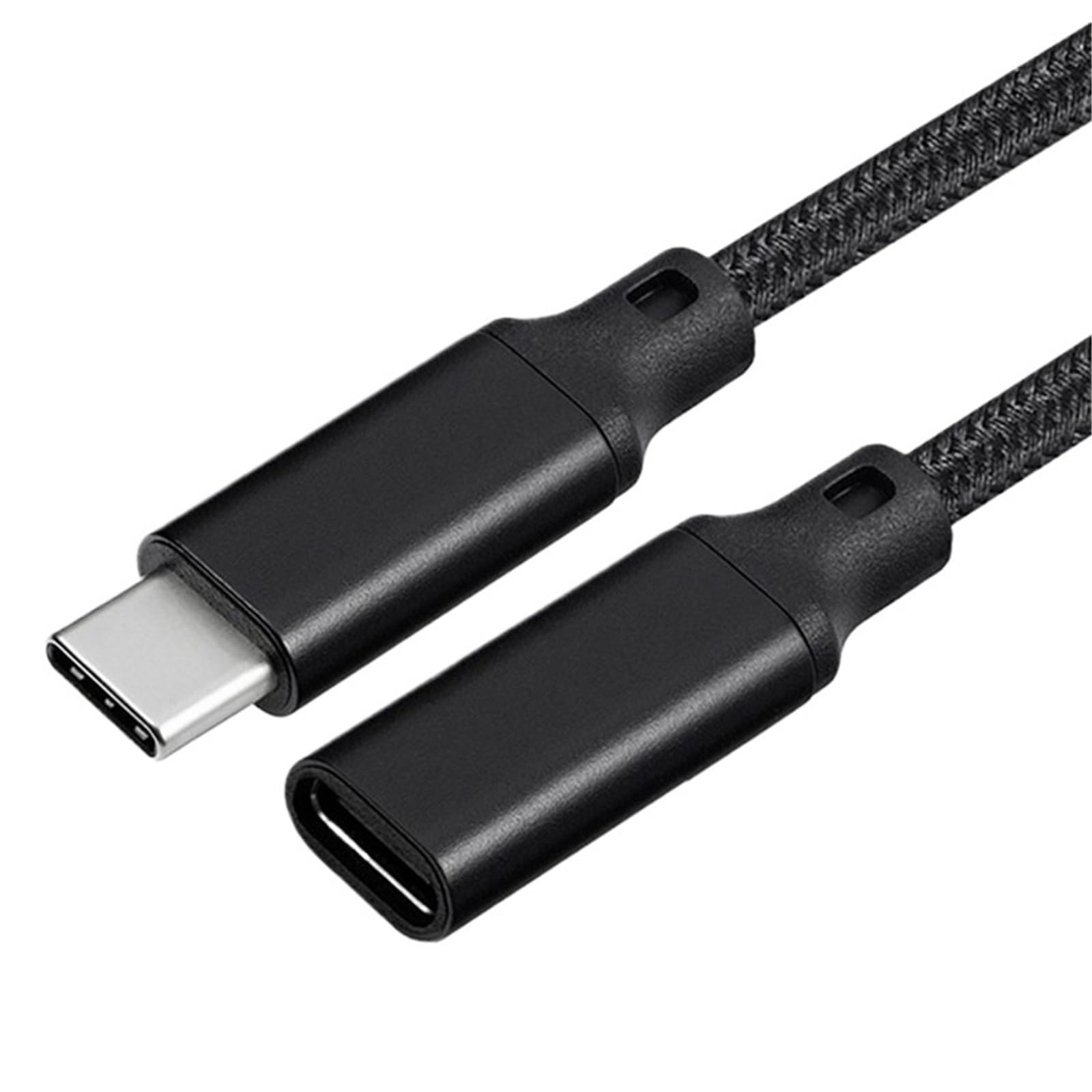 5A PD 100 W kątowy przedłużacz USB C, gniazdo na wtyczce, kabel do ładowania daty typu C (3 m, UC-315-czarny)