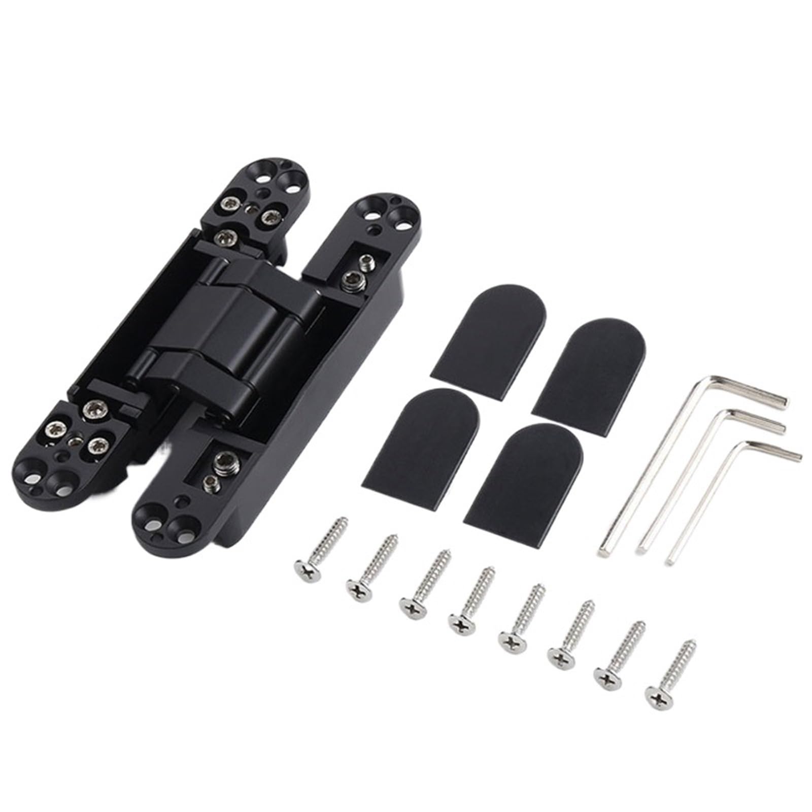 1pcs Adjustable Hidden Hinge Concealed Door Hinge(Silver 140x30mm 1pcs)