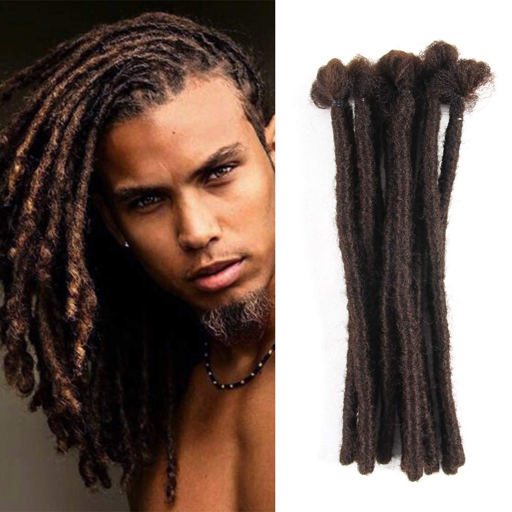 Dreadlock Extensions for Women/Men 20 Strands 8 inch Handmade Synthetic Reggae