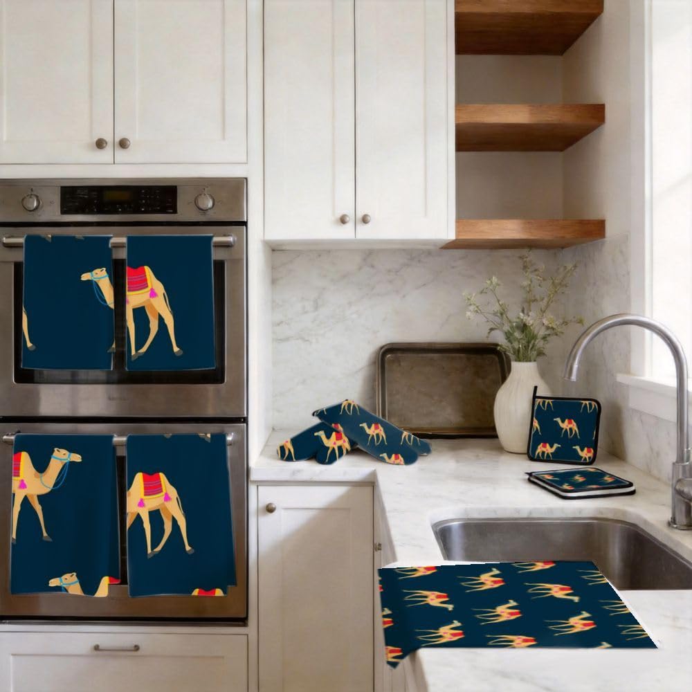 9PCS Carino Camel Cucina Decor e Accessori Set
