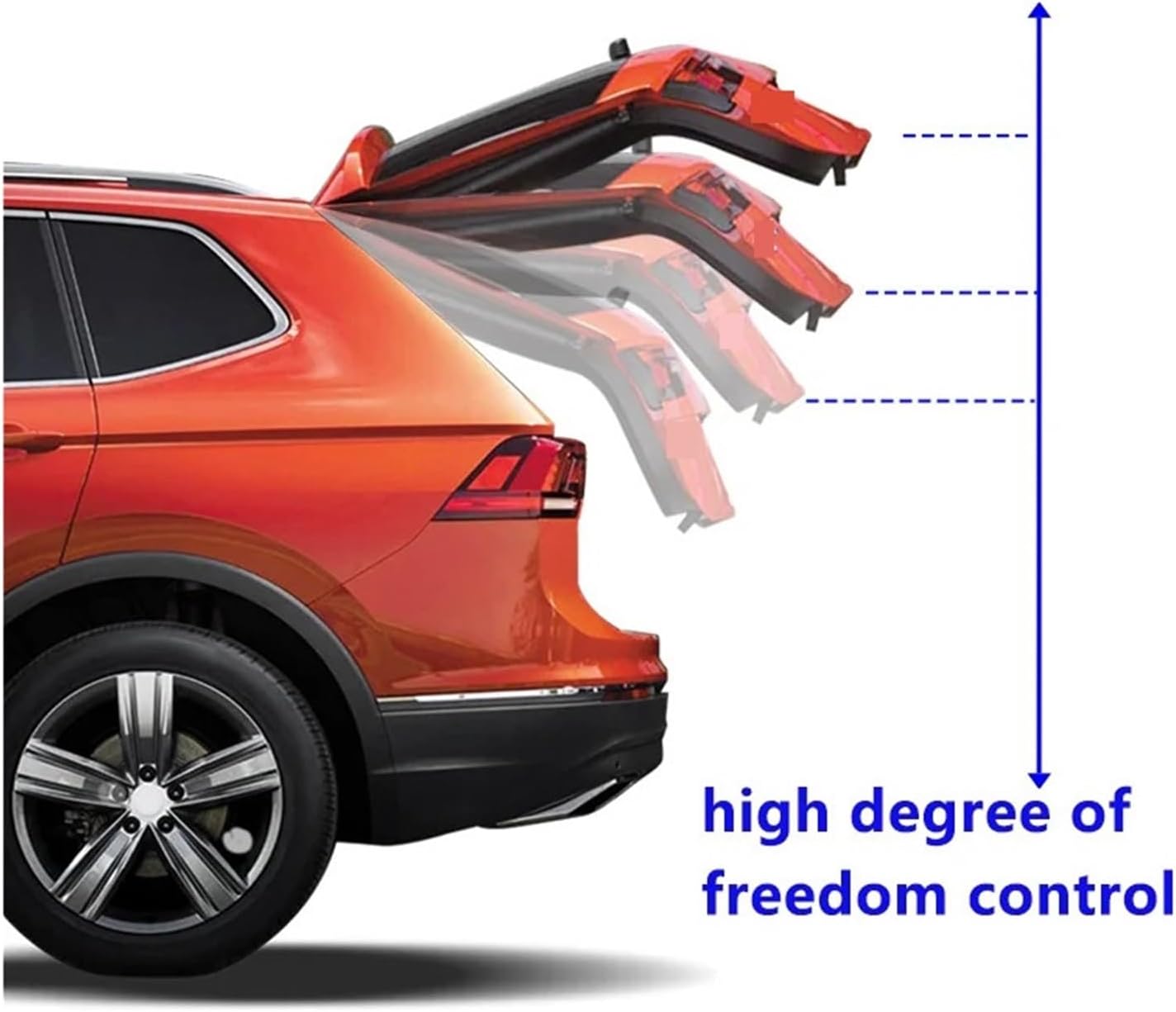 Power Tailgate Rear Car Electric Tailgate Lift Electric Trunk Drive Kick Sensor Rear Door Power Kit Fit for Corolla Cross 2022 Electric Tailgate Kick Sensor(with Kick Senor)