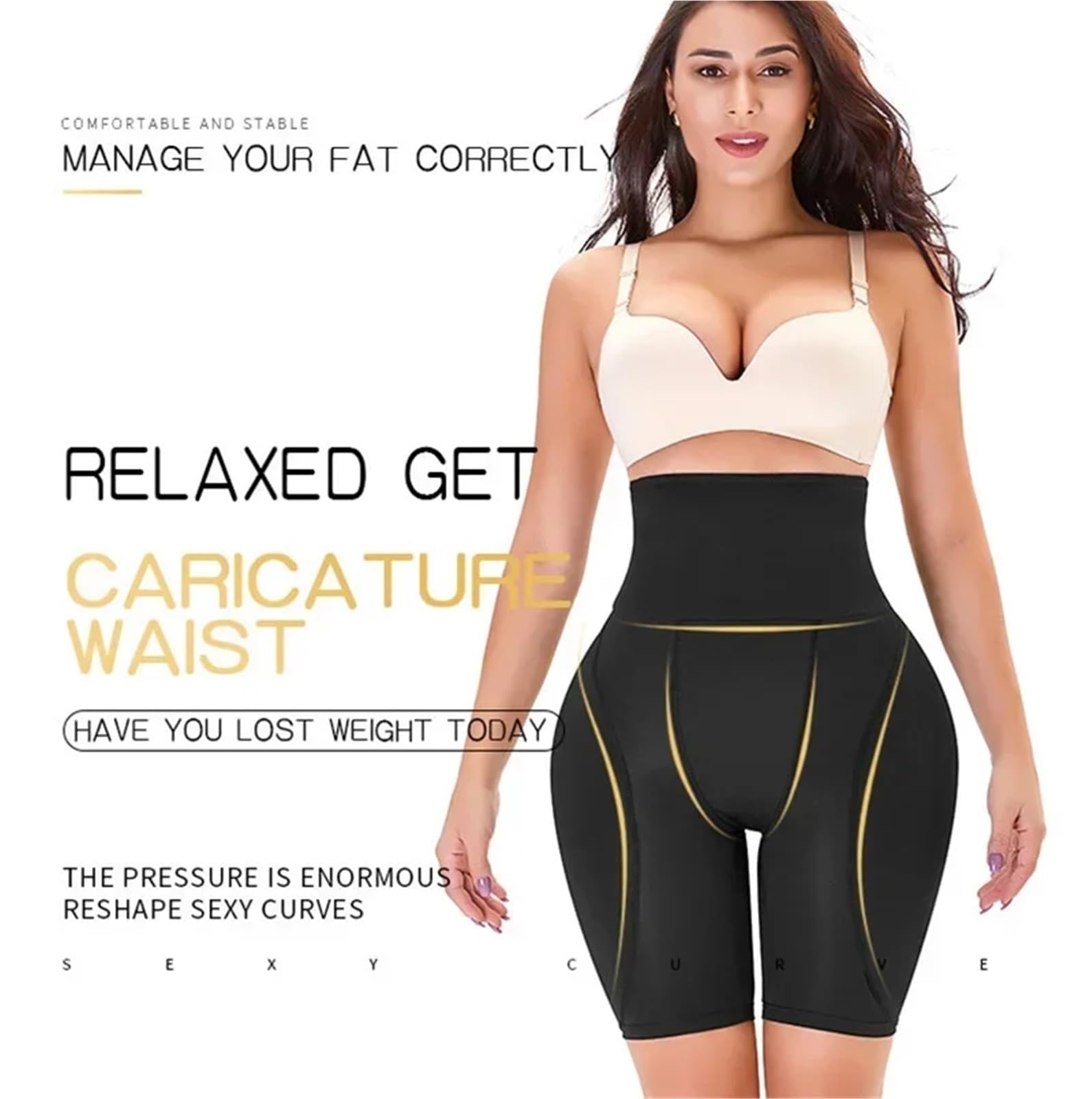 Guaina Contenitiva Donna Mutandine Modellanti for Il Corpo, Mutandine Imbottite, Modellanti for i Glutei Finti, Modellanti for i Fianchi, Modellanti for Le Cosce