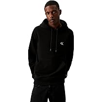 Calvin Klein Uomo Felpa CK Essential con Cappuccio, Nero (CK Black), M