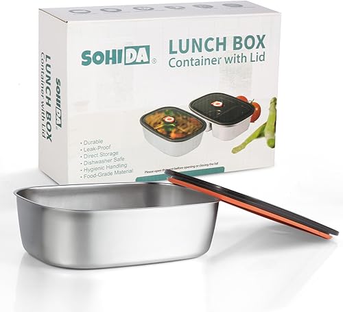 Miniatura 22 de Fiambrera eléctrica para alimentos, calentador portátil de 80 W para auto, camión, trabajo con contenedor de acero inoxidable 304, 12 V/24 V/110 V,