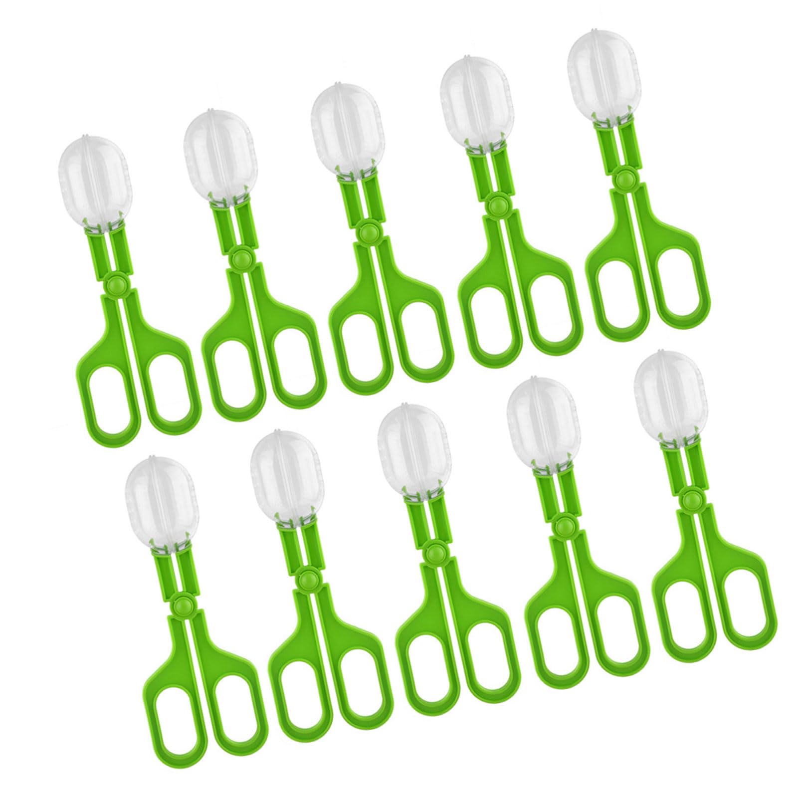 NEWFT 10lots Large Spiders Catcher Tweezer Clamp Tongs Educational Toy for Various Pet Households