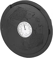 Generic Humidificador Soundhole de guitarra, com medidor de umidade higrômetro para violão acústico, material ABS compacto, portátil, evita rachaduras e danos de deformação (preto)