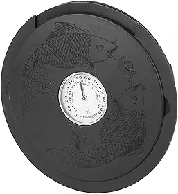 Generic Humidificador Soundhole de guitarra, com medidor de umidade higrômetro para violão acústico, material ABS compacto, portátil, evita rachaduras e danos de deformação (preto)