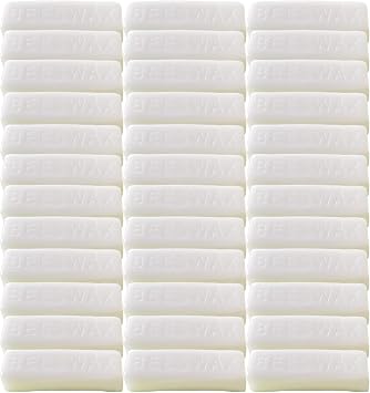 TooGet 36Pcs White Beeswax Bars, Natural Beeswax Block Bees Wax Pure Bar Wax for Candle Making, Skincare, Furniture Polish, DIY Crafts - 40 OZ