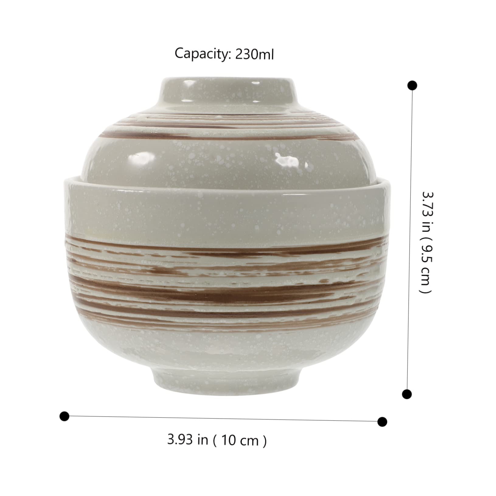Alipis Ciotola Per Zuppa in Ceramica Coperchio Adatta Per Uso Domestico e Ristorante Versatile Per Zuppe e Antipasti