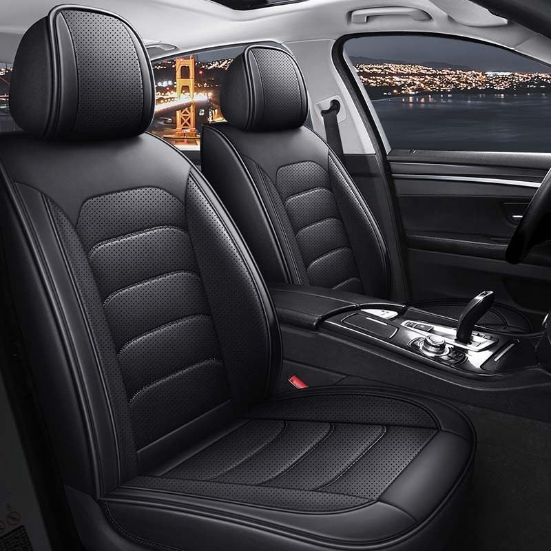 Housse de siège voiture en cuir PU antidérapante pour VW Beetle et Jetta Ensemble complet