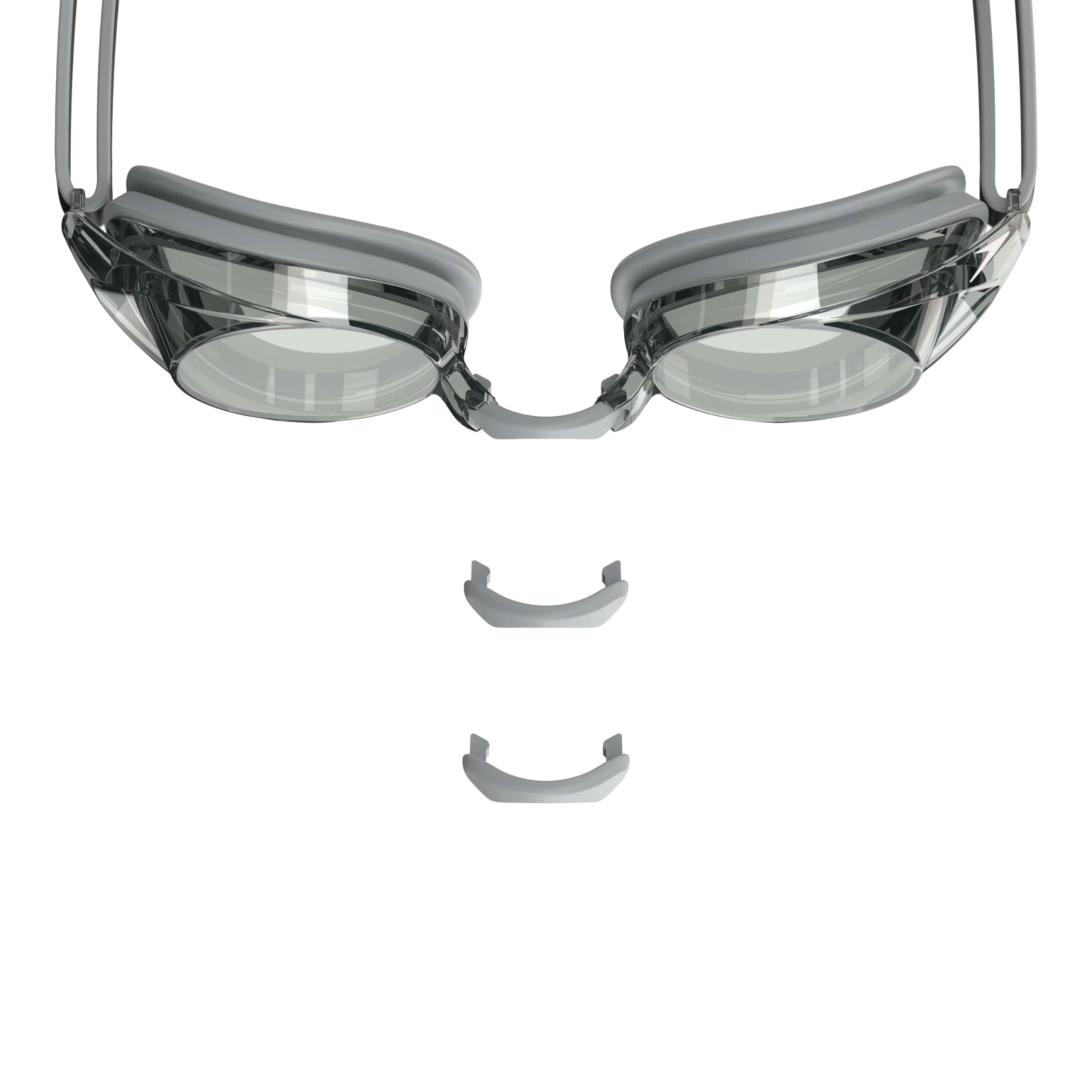 Speedo Vanquisher 2.0 Mirrored Swim-Swimming Racing Goggles-Silver Anti-Fog