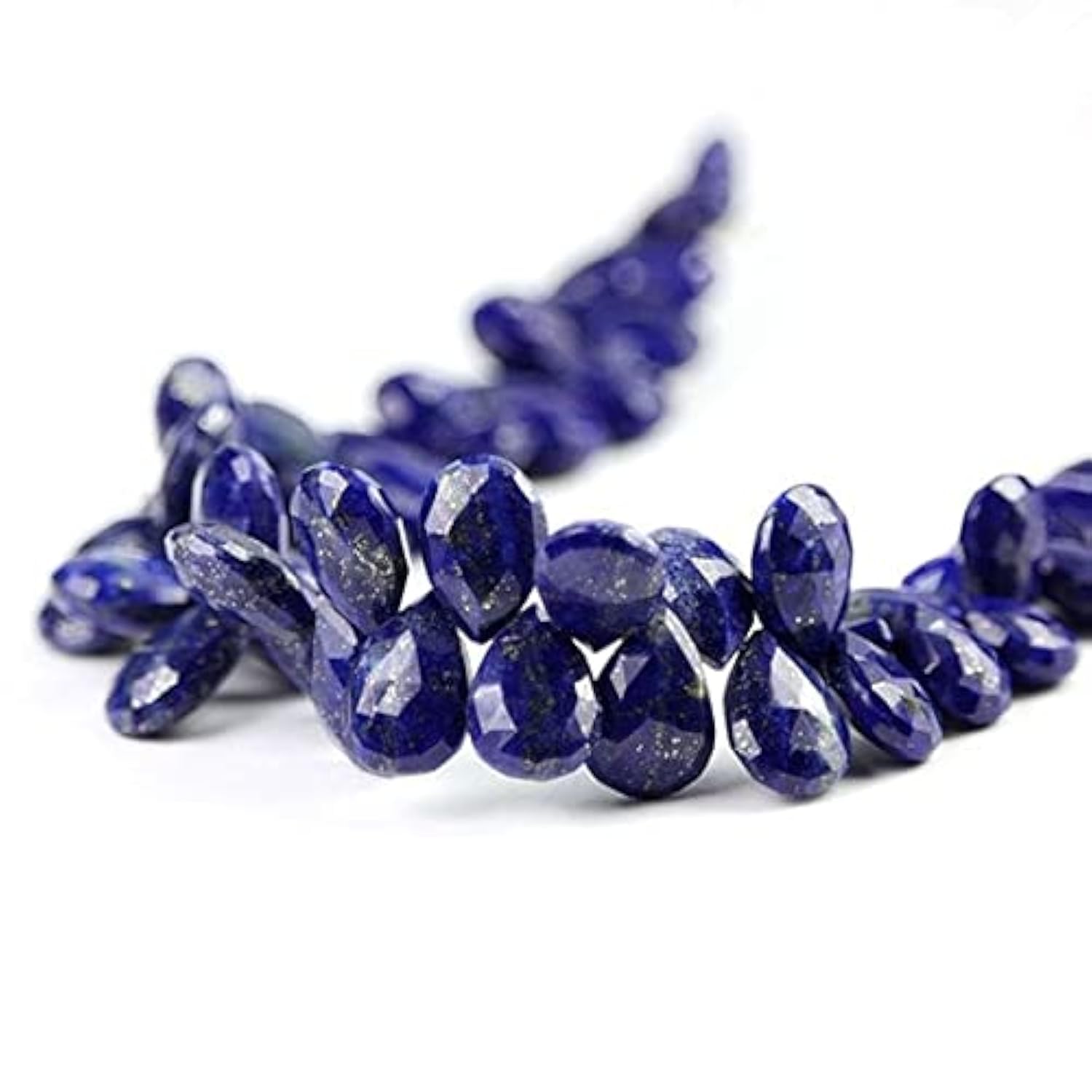Lapis-lazuli de qualité supérieure, pierres naturelles taillées en poire
