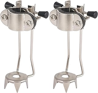 Cane Ice Tip Attachment Crutch Ice Cane Accessories 2PCS Stainless Steel 5-Prong Ice Tip for Cane Universal Cane Ice Tip Non-Slip Ice Grip for Winter Snow Safety