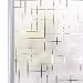 Privacy Window Film White Cross, Self Adhesive Frosted Window Film Removable Static Cling Decorative Glass Window Sticker No Glue UV Blocking Window Cling Blind for Office Kitchen 17.5x78.7inches