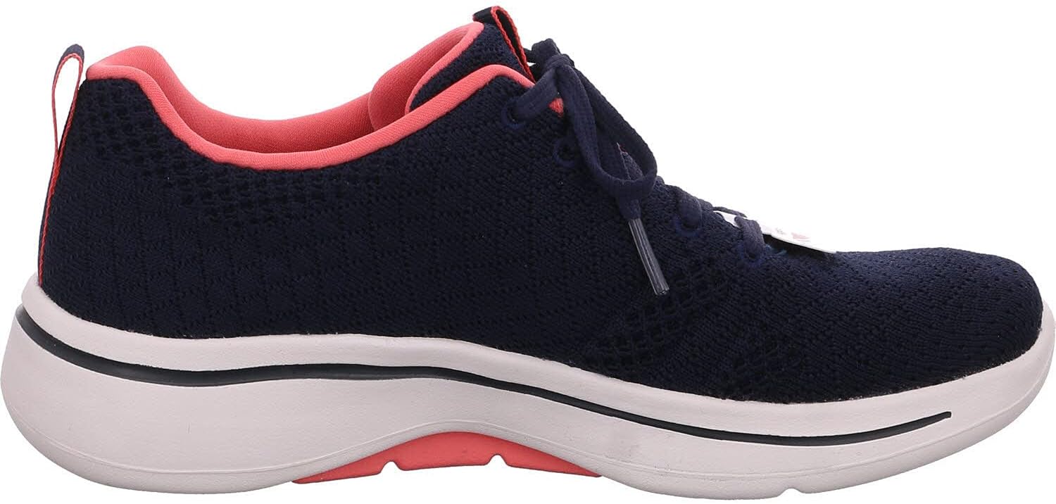 Skechers Women's Go Walk Arch Fit Unify, Navy/Coral, 9 - Image 7