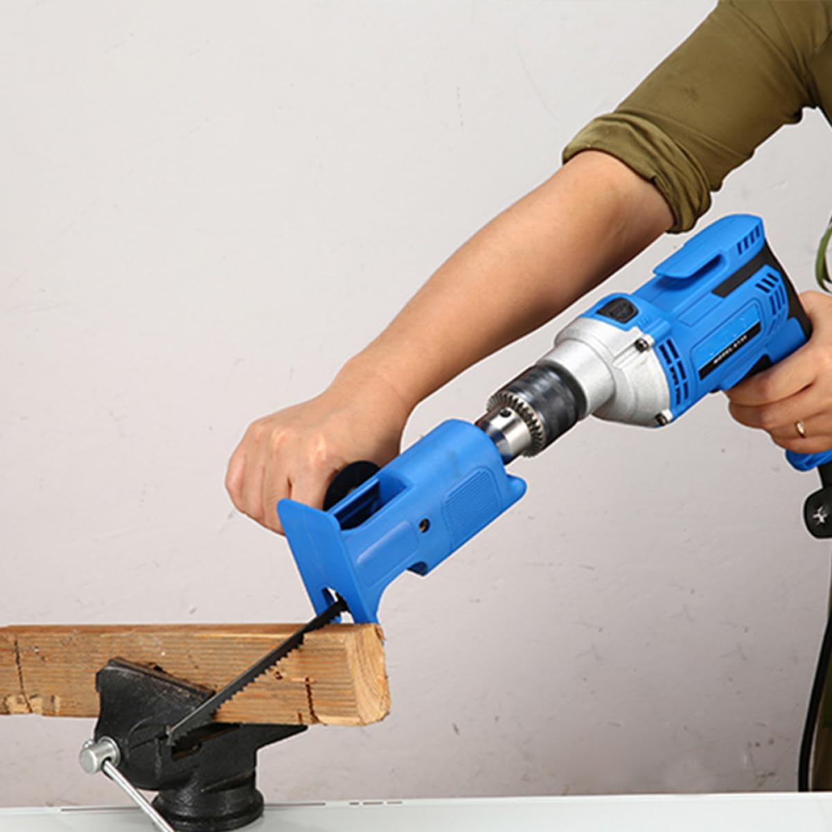 Electric Drill Converted Scroll Saw for Wood and PVC Cutting Home Use