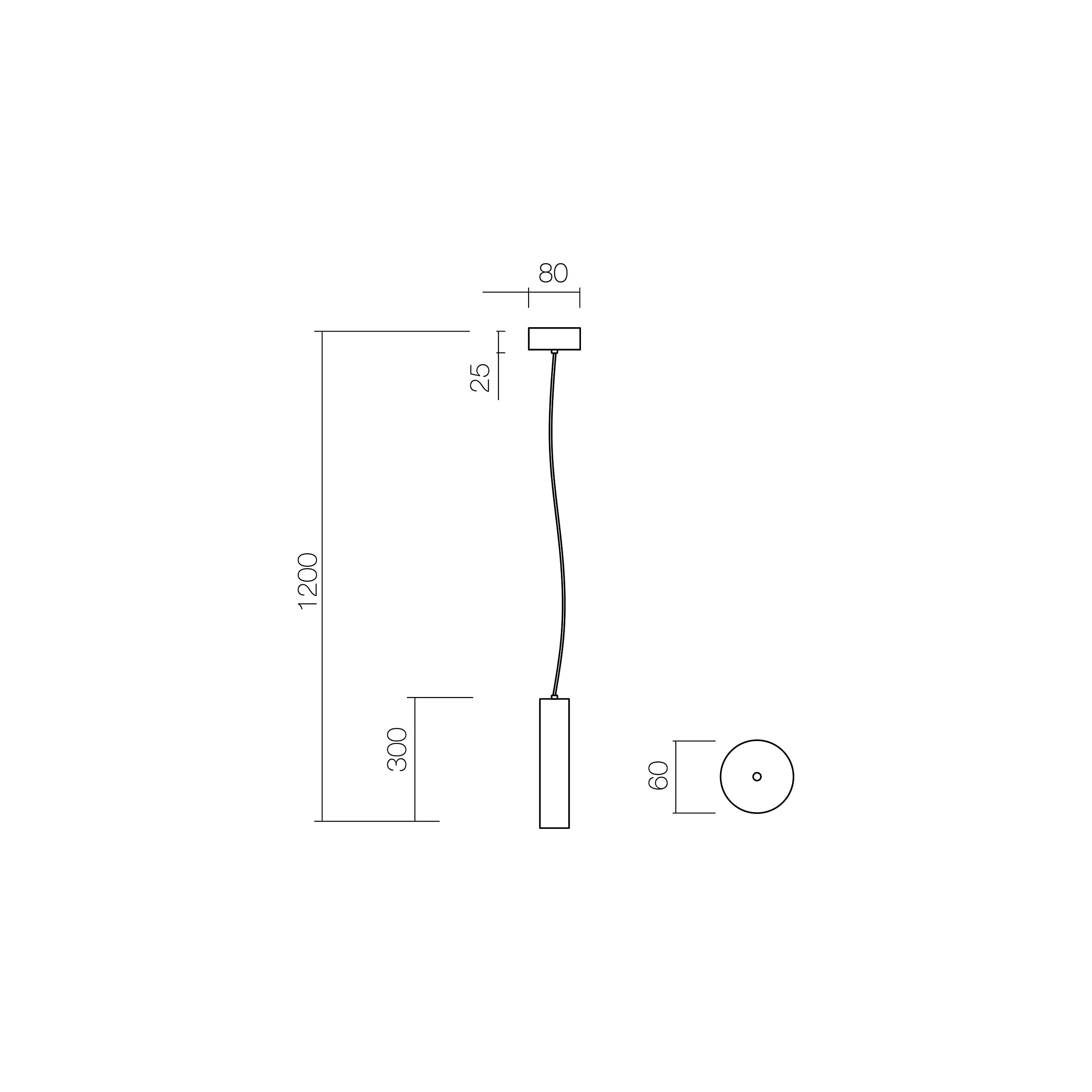 L+ Lampada a Sospensione GU10 Cilindrica in Metallo - Altezza H30cm - Cavo Regolabile 120cm - Made in Italy - Spot Design Moderno per Cucina e Soggiorno (Bianco)