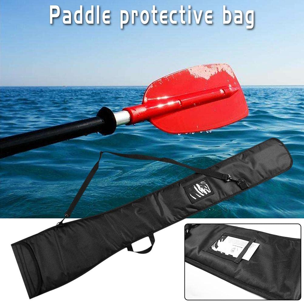 Borsa da Pagaia Regolabile per Kayak per 2 Pagaie, Protegge Bene Le tue Pagaie, Ideale per Riporre la Pagaia, Due Stanze Separate per Due Pale Divise, Tasca Esterna Trasparente