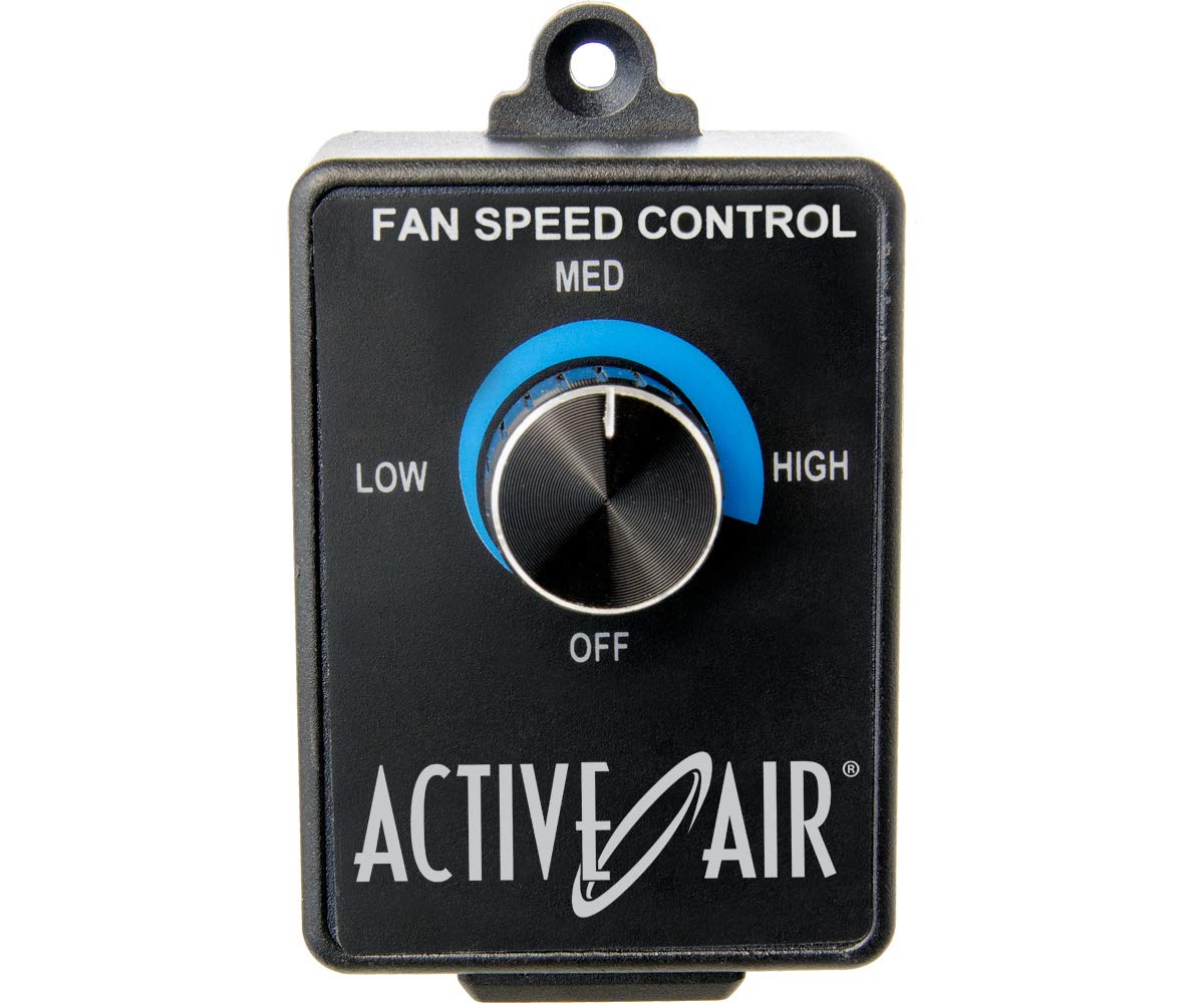Fan Speed Adjuster - Push Button Switch, Rotary Actuator, PO Operation, Black