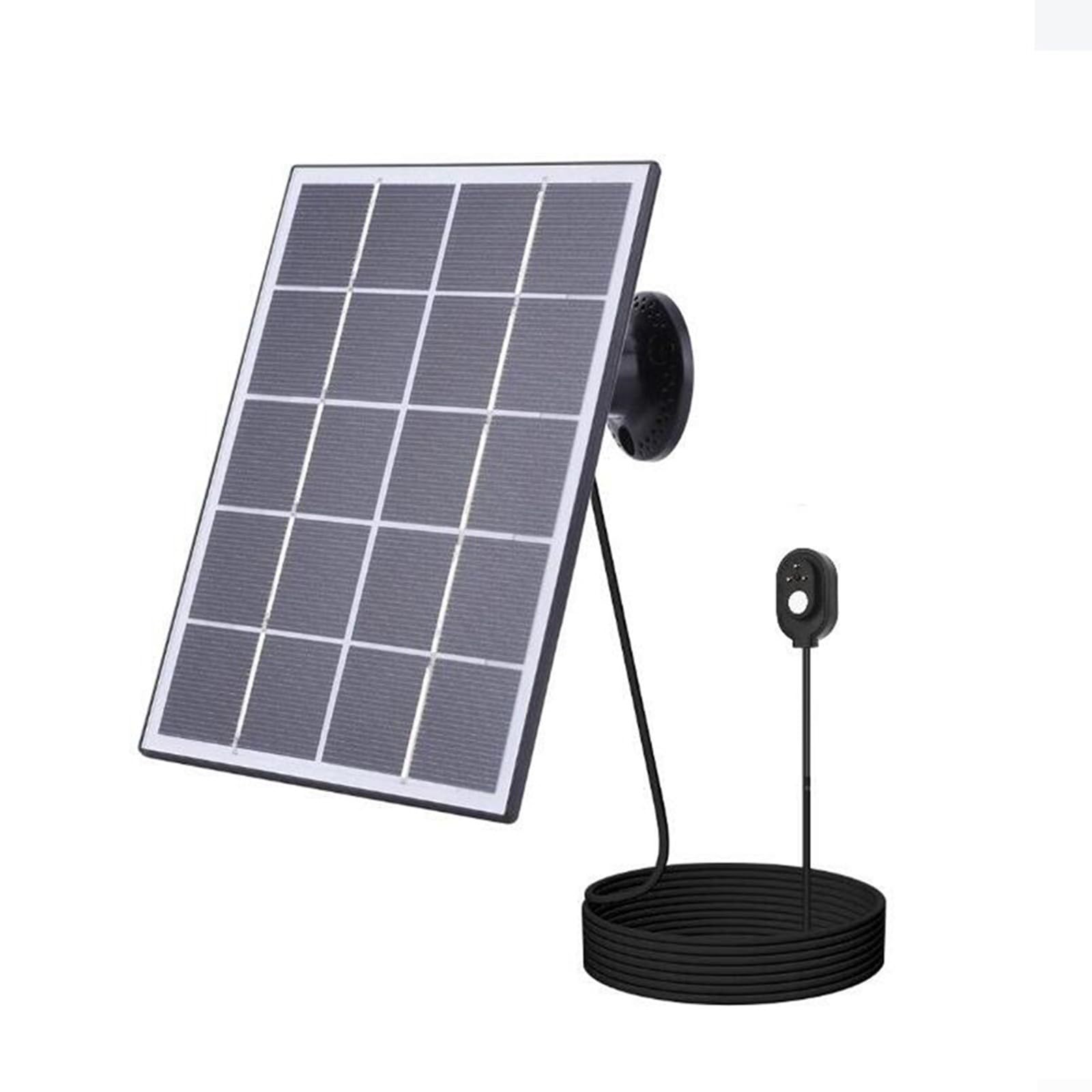 Simplified Power Management Dedicated 10W Weatherproof Solar Charger For All Your For Arlo Devices (black)