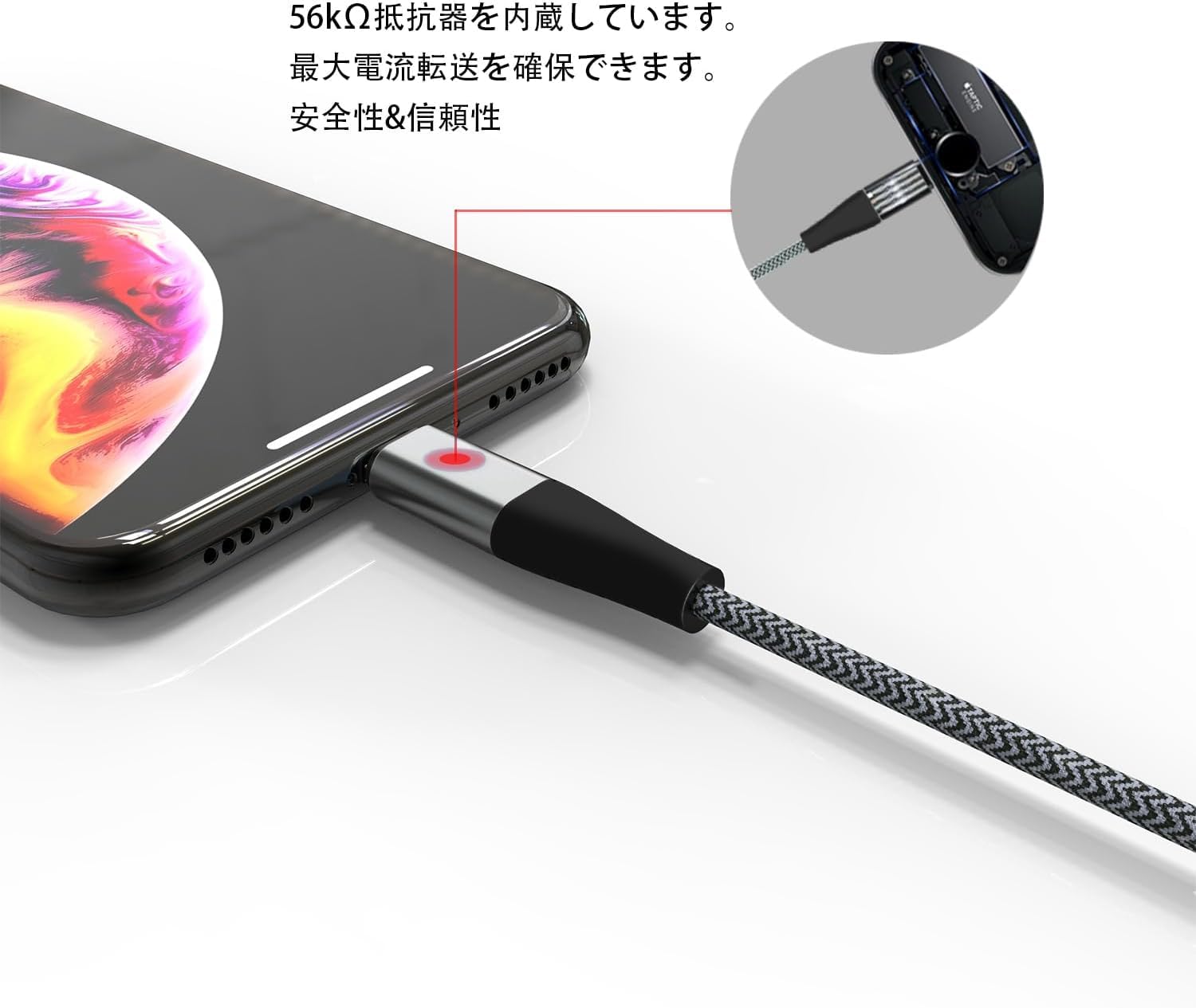 Amazon.co.jp: iPhone 充電ケーブル 0.25M/1M/2M 3本セット