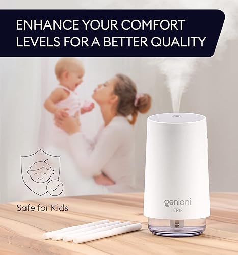 Miniatura 6 de GENIANI Reemplazo del filtro de barras de algodón para humidificadores, esponjas de repuesto portátiles para mini humidificadores USB en dormitorio,