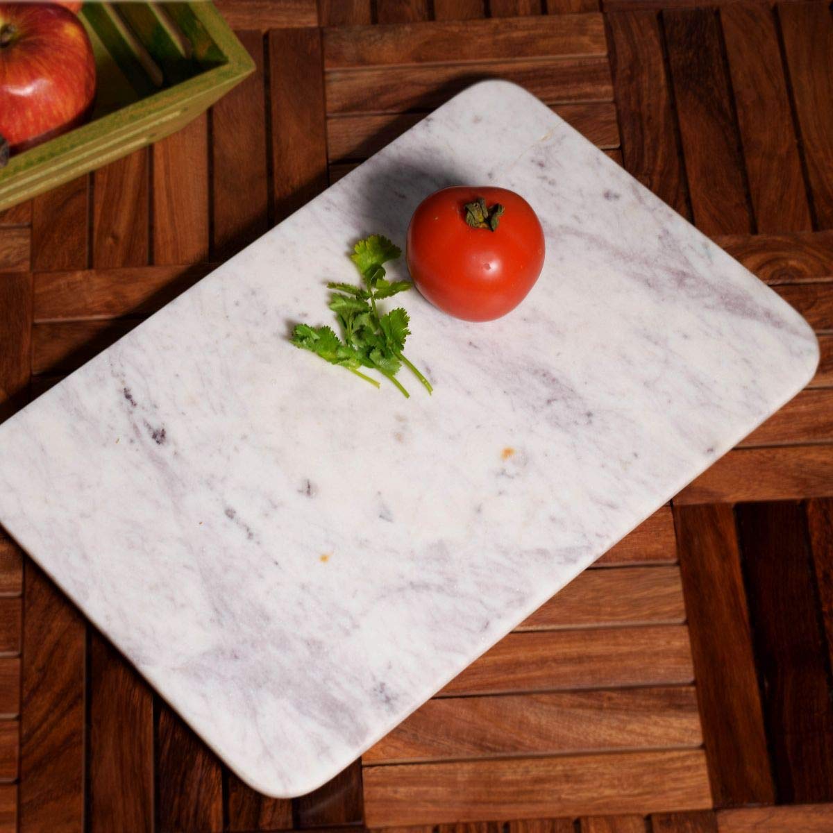 Hashcart Marble Non Slip Cutting Board / Chopping Board | Butcher Block for Meat | Cheese | Pastry |
