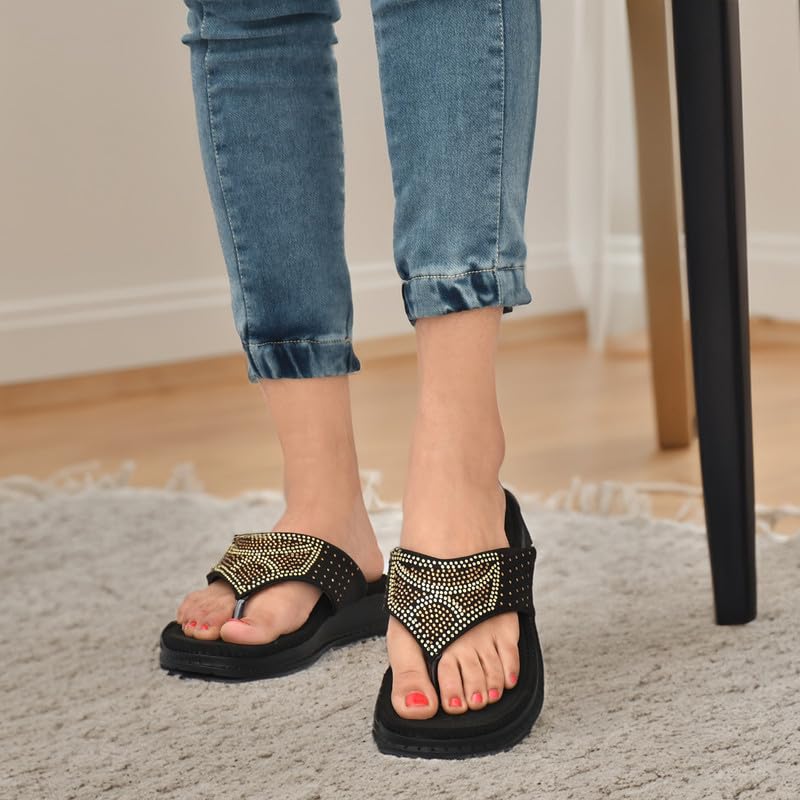 Image of HEALTH FIT Diabetic & Orthopedic with Super Extra Soft Ortho Care Anti-Skid Doubleu Flip-Flops for women Slippers /Doctor Chappal & Footwear HF329