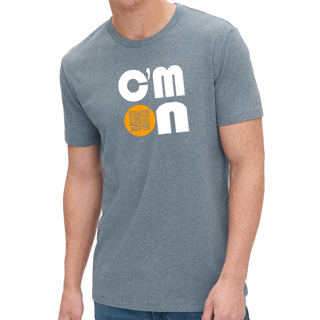 c´mon | QR Code | Motivational | Cotton T-Shirt with Technology For Men