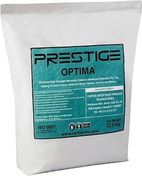 Prestige Optima Investment 49 Lbs Metal Jewelry Making Lost Wax Vacuum Investment Casting Powder Mix