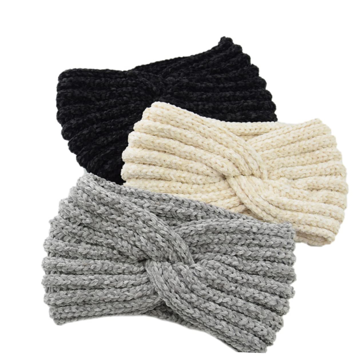 CANIGHT Hair Bands Women Headband Knitted Sports Headwrap for Women Girls Warm Woolen Yarn Headb