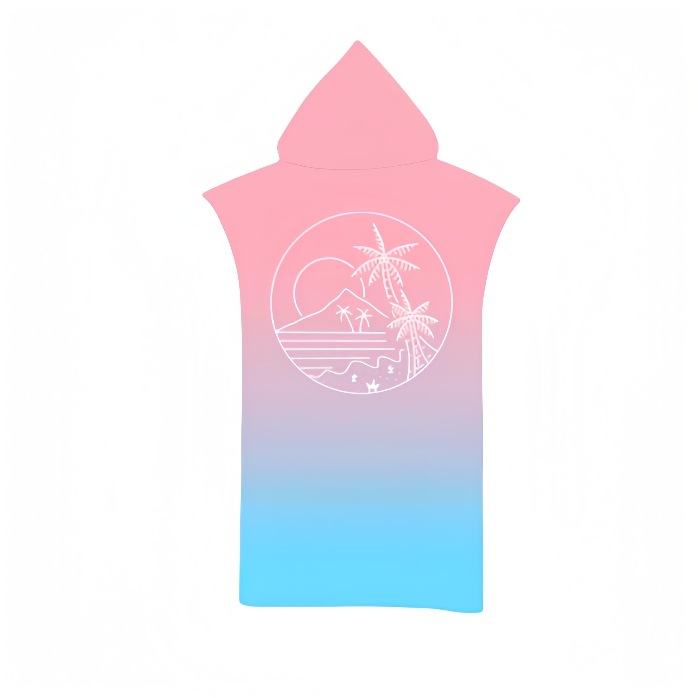Proumhang Cambio de Bata de baño Changing Towel, Toalla de Poncho de Surf con Capucha Toalla de baño con Capucha para Adultos Toallas Deportivas con Capucha estampadaTalla única-Modo 16 75cm x 110cm