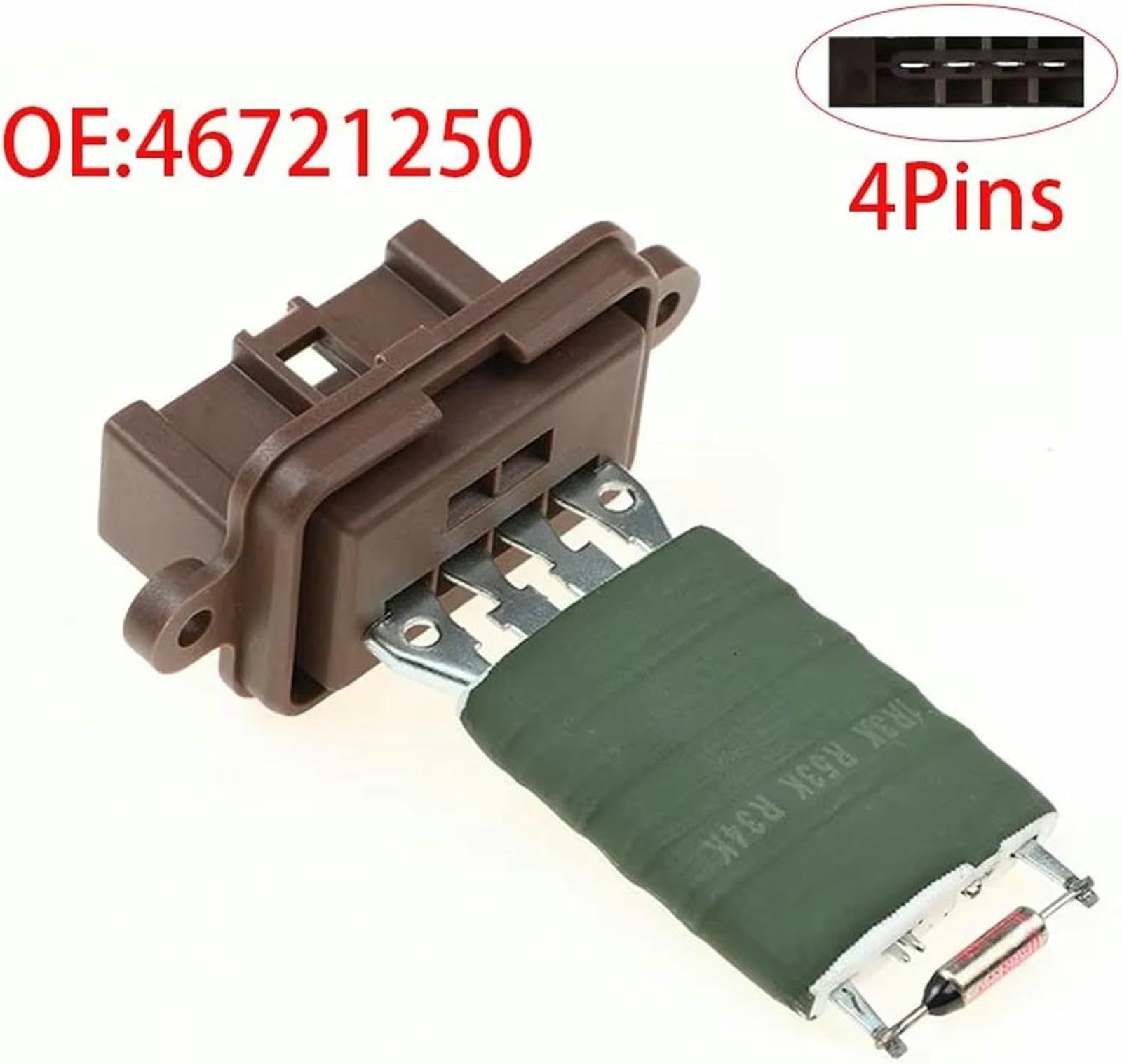 para Fiat para Ducato (2002-2006) Resistencia del Motor del Ventilador del Calefactor del Coche Resistencia Reguladora De Velocidad del Ventilador 46721250 77364714 76723712