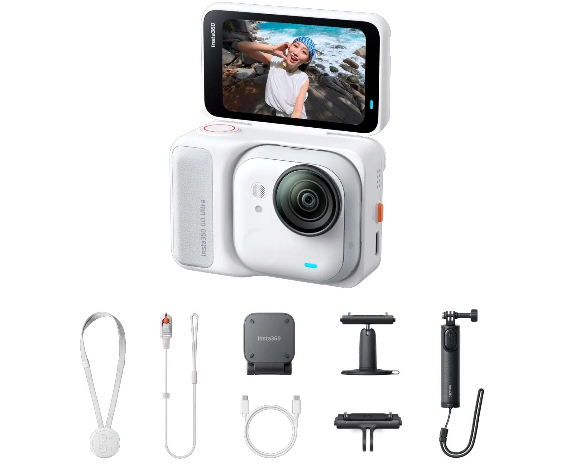 Insta360 GO Ultra Cretor Bundle Kamera, Beyaz