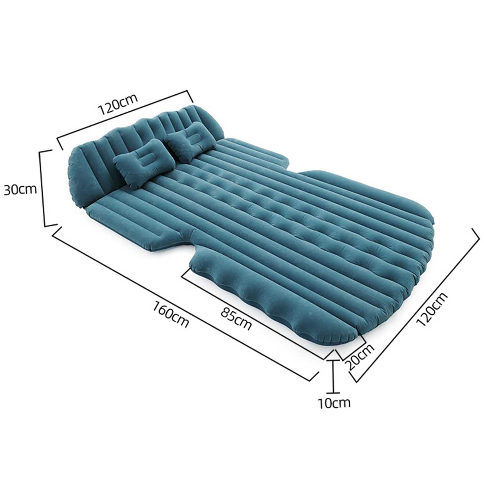 Matelas Gonflable AearKing Pour Voiture – 180x120 Cm, Pompe Et Oreillers Inclus, Double Face été/hiver, Capacité 250 Kg