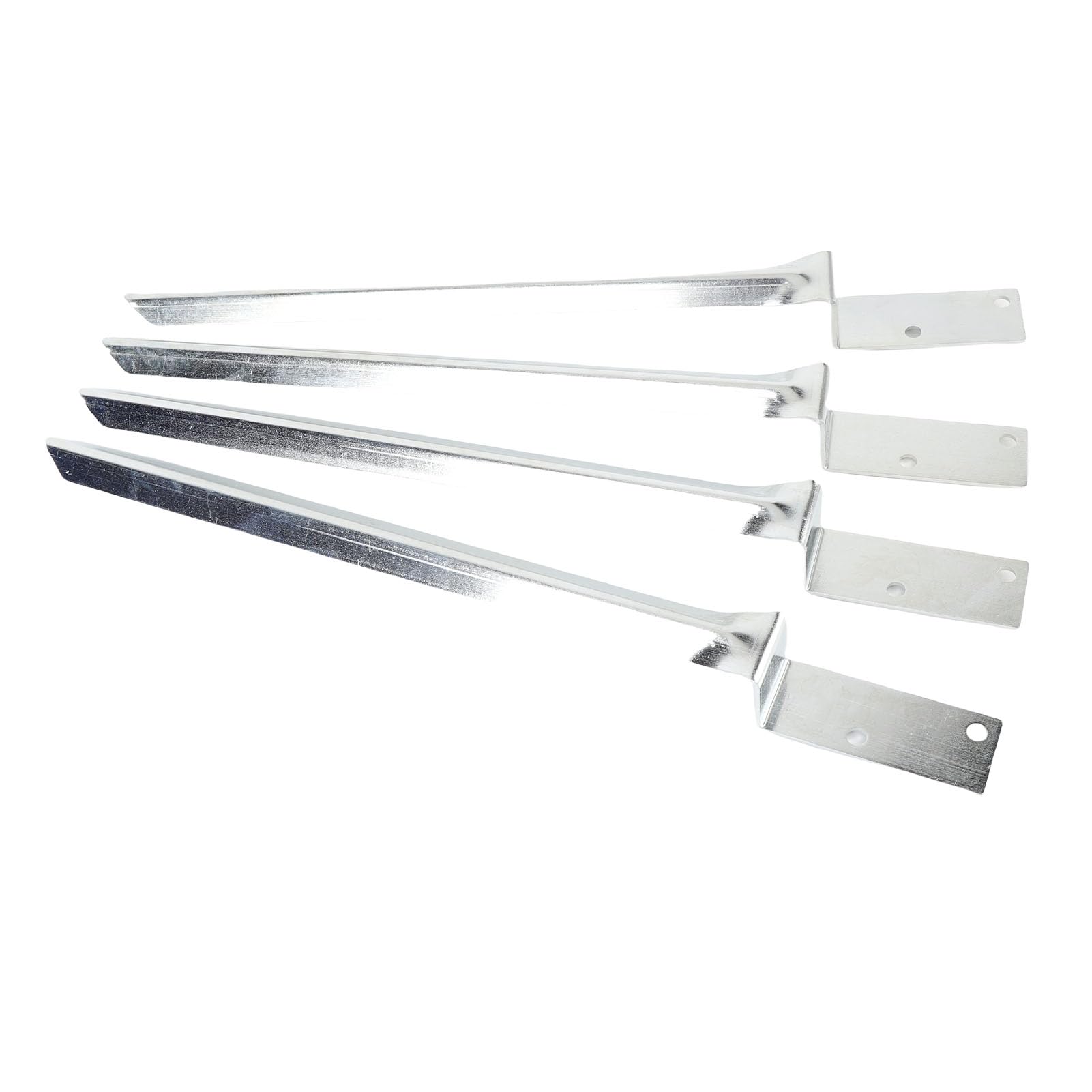 EMUKOEP Anclaje para Poste de Cerca de Acero Galvanizado con Estabilidad Mejorada para Columpios Seguros, Paquete de 4