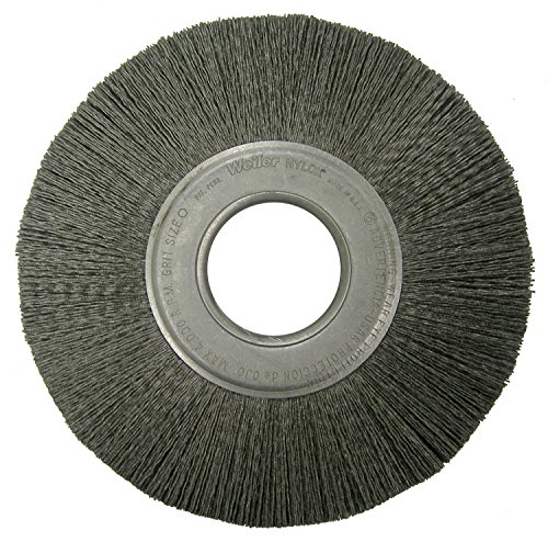 Image of Weiler 86128 8 inch Burr-RX Crimped Filament Wheel Brush, .055 /80CG Fill, 2 inch Arbor Hole, Made in the USA