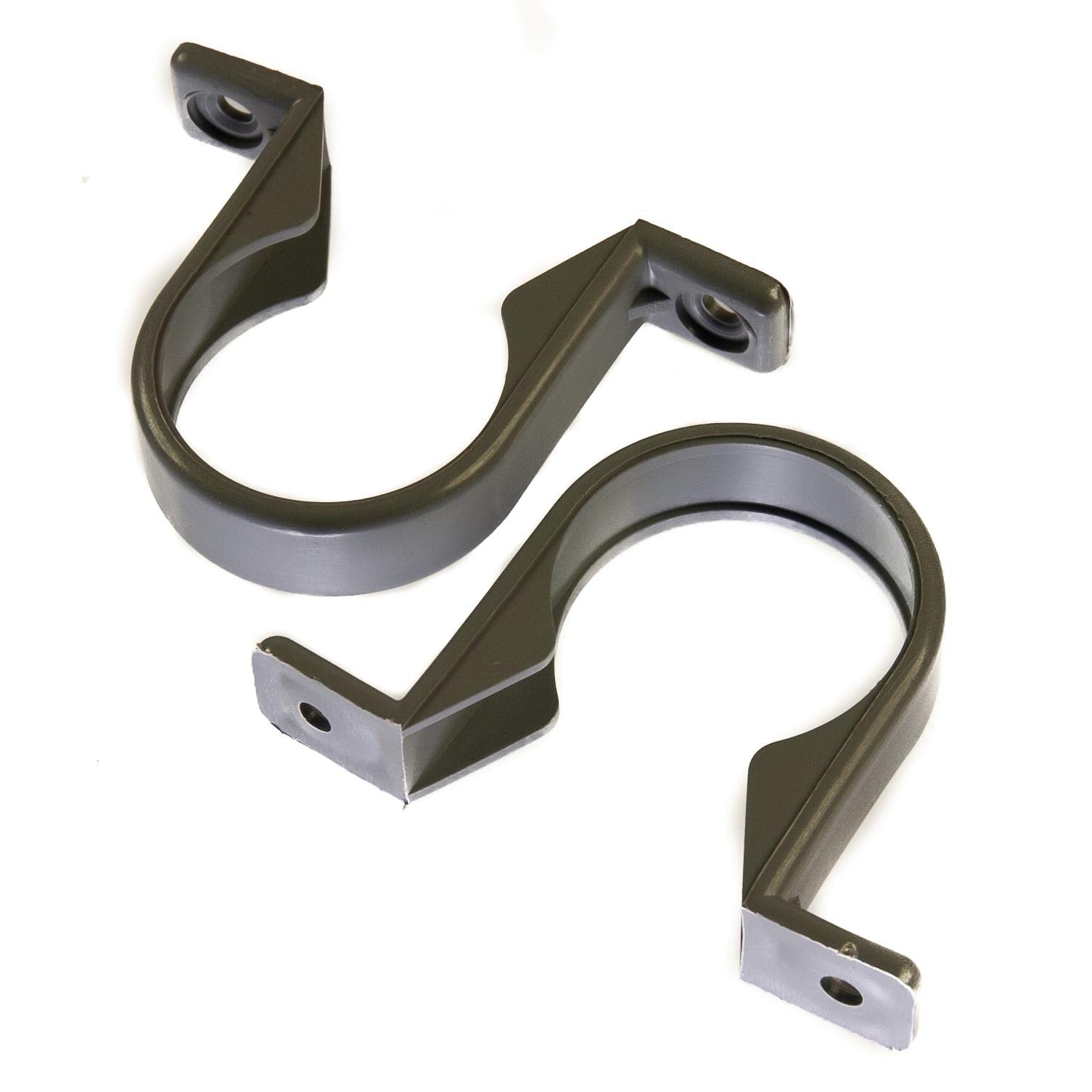 Thunderfix Grey 40Mm Waste Pipe Clip Pushfit Waste (Pack Of 2)