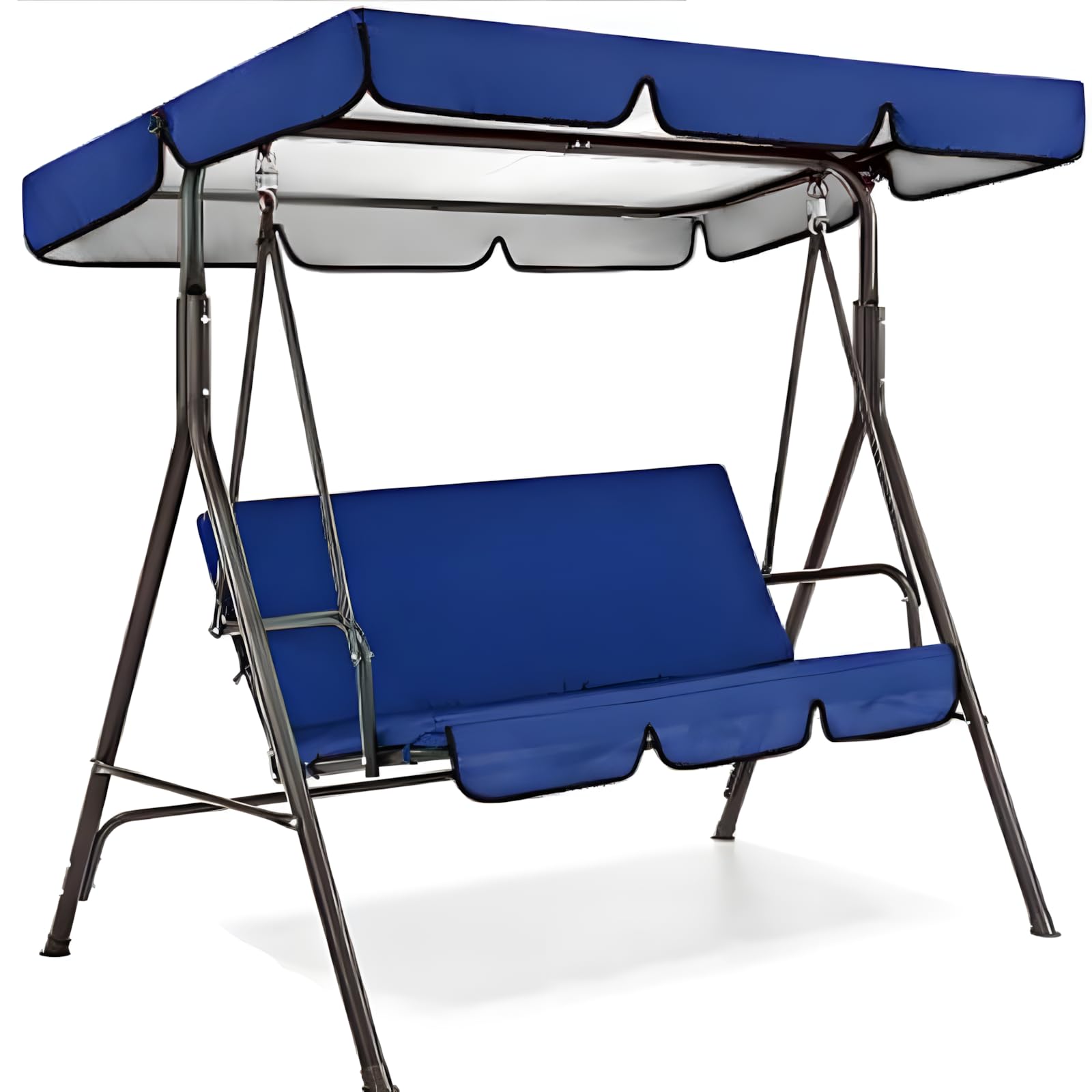 NexusGoods Swing Canopy & Seat Cover Replacement Set, Waterproof Outdoor Protective Covers for Garden, Patio & Beach Accessories (Navy Blue,142x120x18cm/150x50x50cm)
